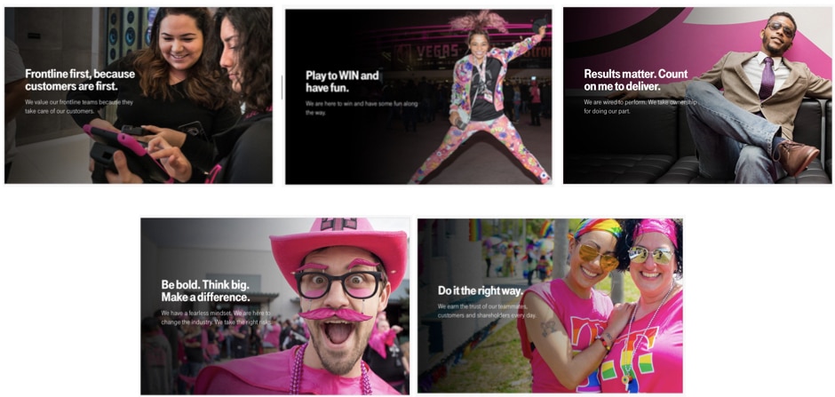 T-Mobile Brand Values
