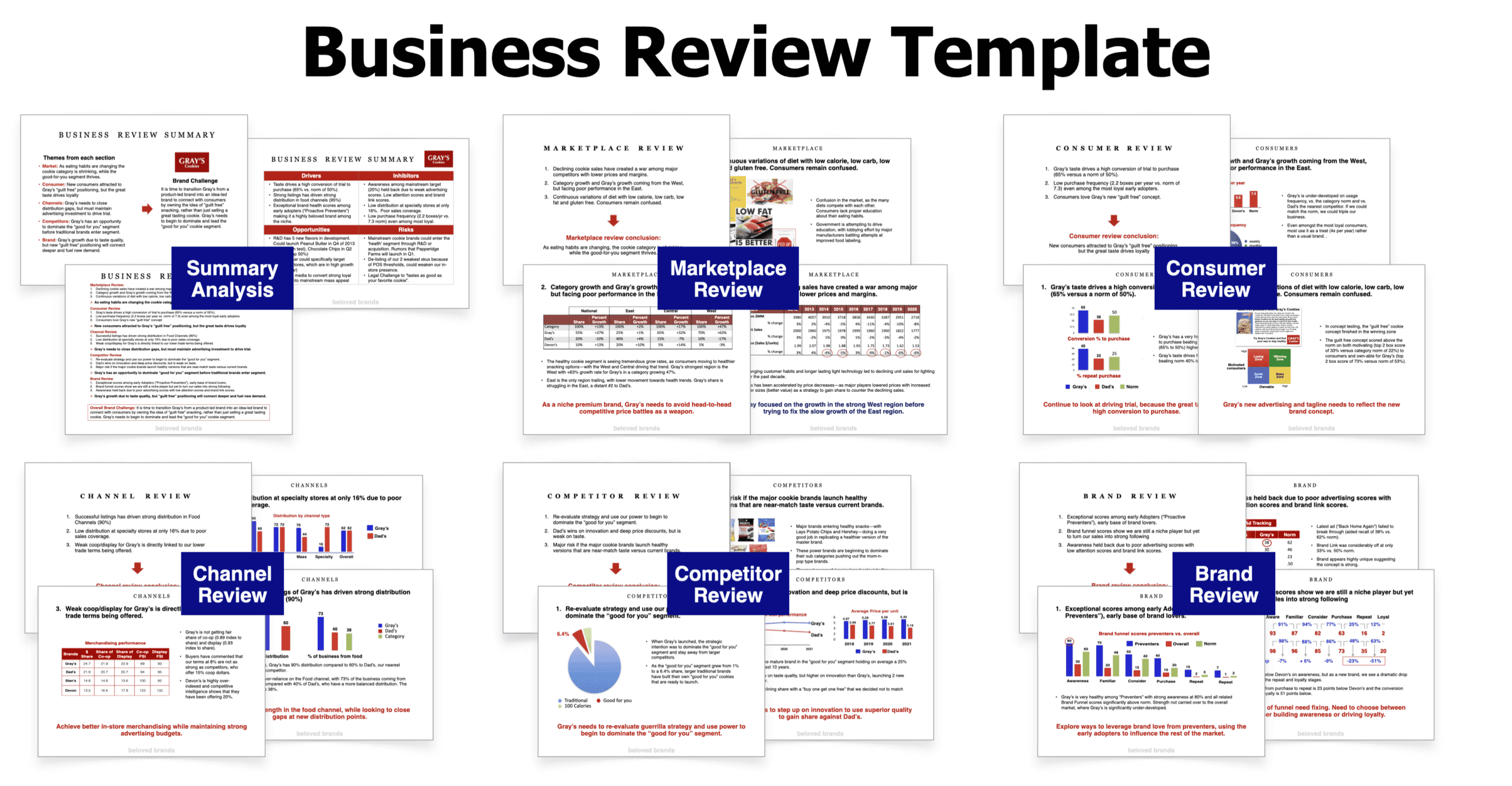 Business Review Template for Brand Toolkit