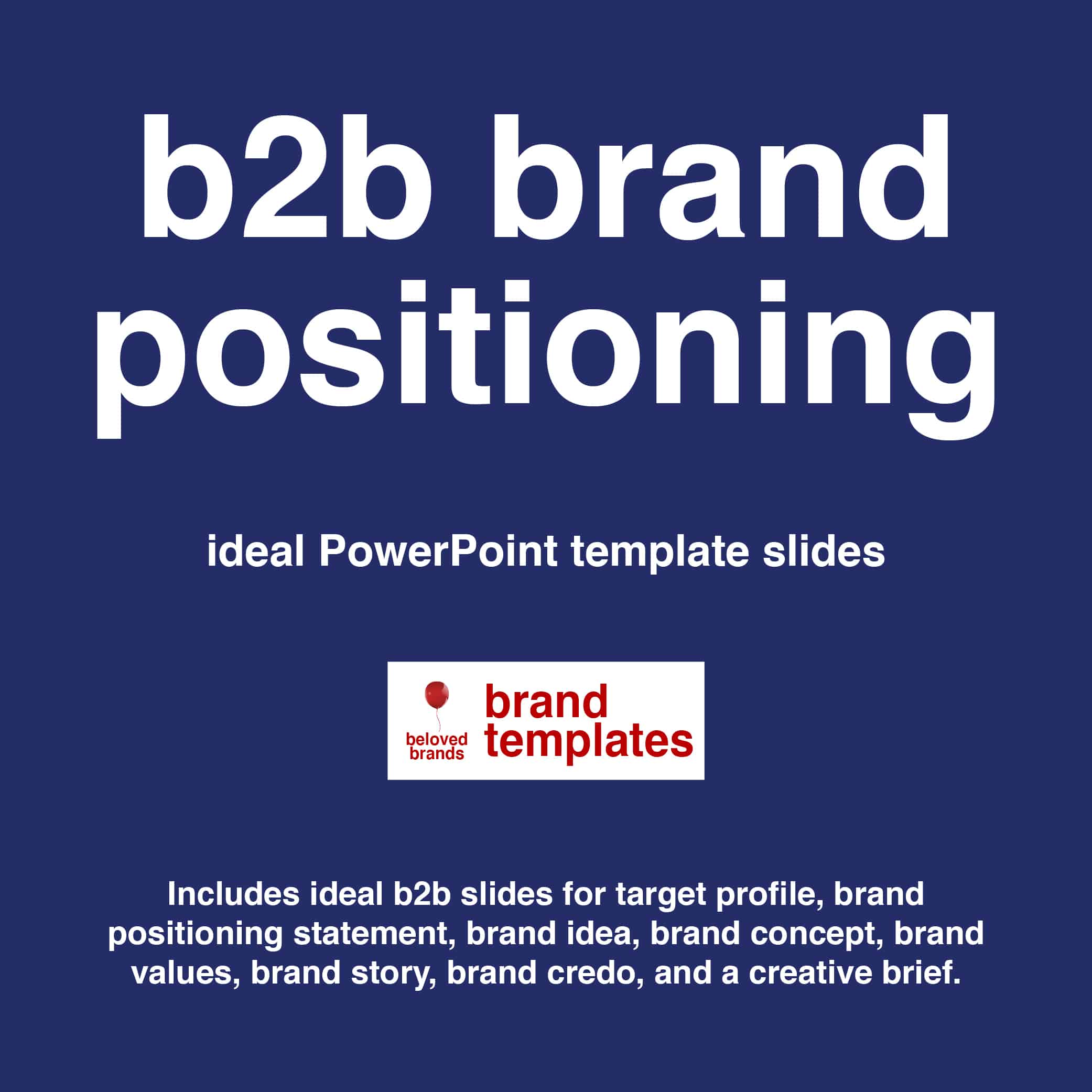 B2B Brand positioning