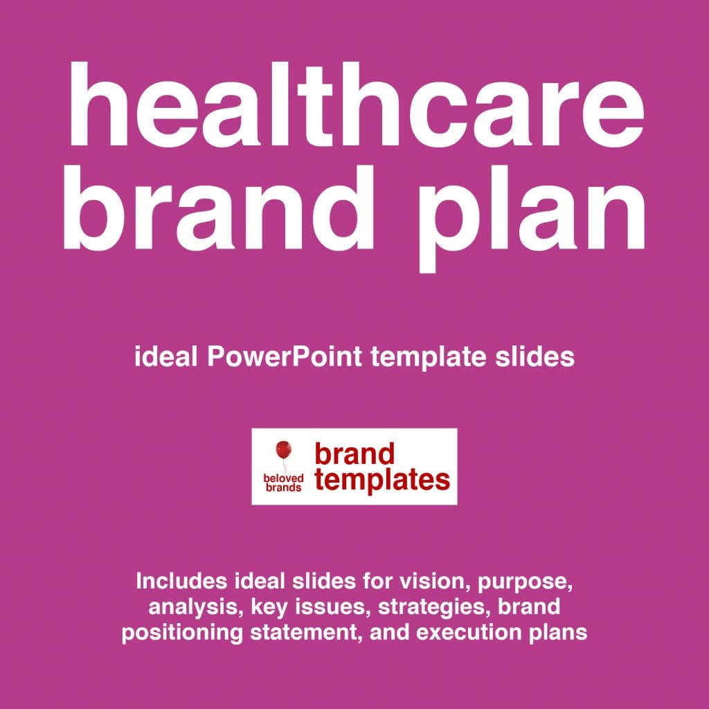 Healthcare Brand Plan template