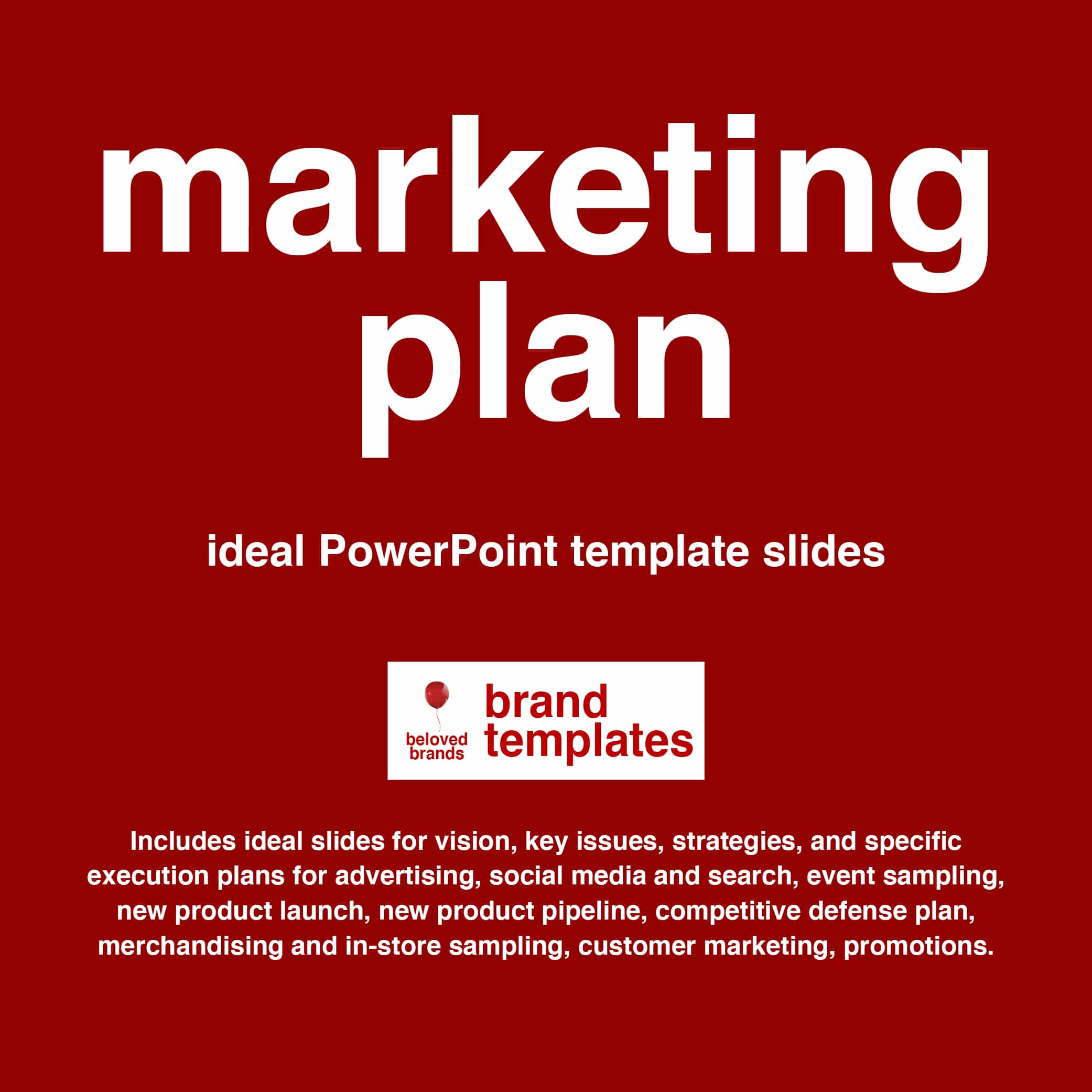 Marketing Plan template PowerPoint format