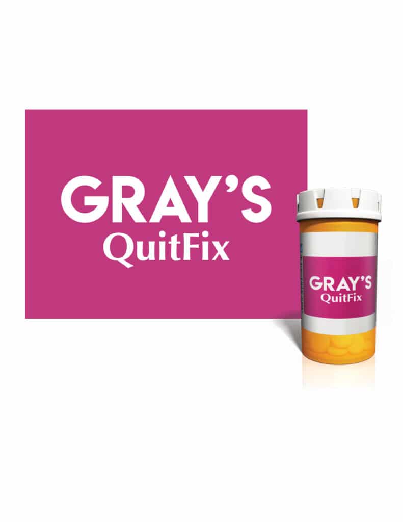 Gray's QuitFix Healthcare Brand example for our marketing training program